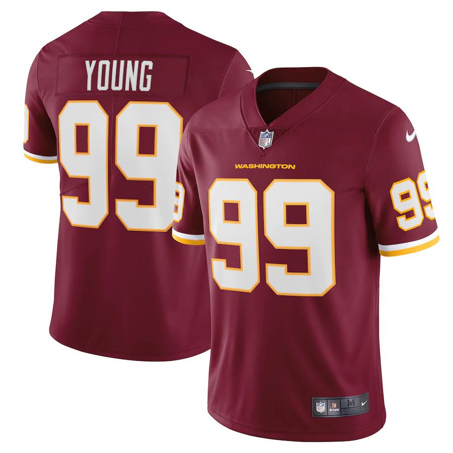 Men Washington Redskins #99 Chase Young Nike Burgundy Vapor Limited NFL Jersey->washington redskins->NFL Jersey